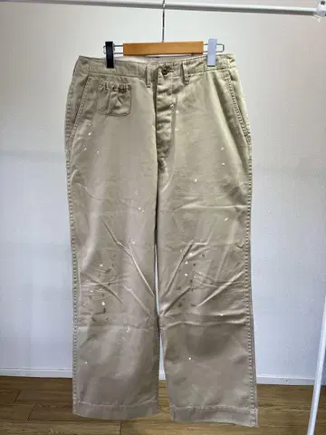 리폼 H-M-D CHINO PANTS 페인트 가공 치노 팬츠