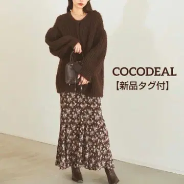 [택 포함 새상품] COCODEAL 플라워 프린트 롱 스커트