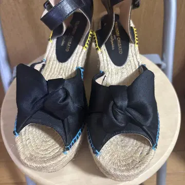 TSUMORI CHISATO 블랙 에스파드리유