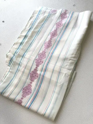 여름 기모노 명주 M 사이즈 폴리에스테르 다마스크 무늬