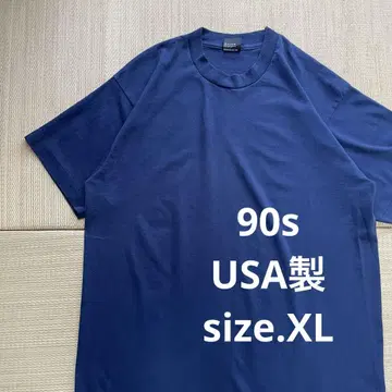 90s USA제 스크린 스타즈 무지 티셔츠 블랭크 네이비 XL