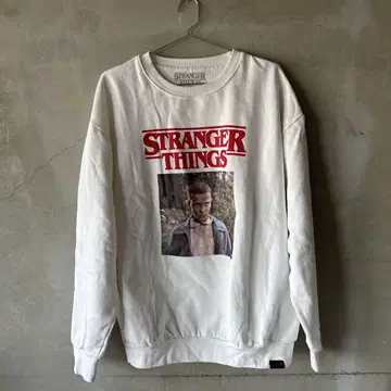 Stranger Things 맨투맨 화이트 L 사이즈