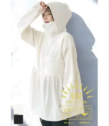 새상품 coca 코카 UV 컷 개더 후드티 티어드 래쉬가드 L