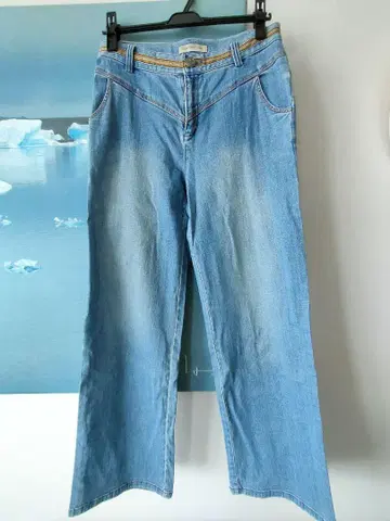 neuf cent neuf 스트레이트 데님 팬츠