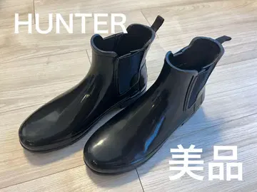 HUNTER 블랙 레인부츠