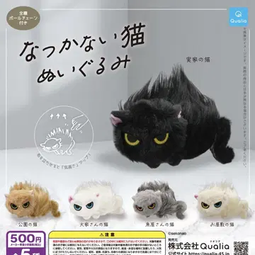 총 5종 컴프 세트 낯을 가리는 고양이 봉제 인형 가챠가챠