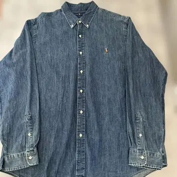 Ralph Lauren 데님 버튼다운 셔츠 긴팔 XXL