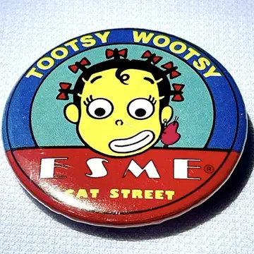 초레어 ESME CAT STREET 캔뱃지 핑크 드래곤 하라주쿠 로카비리