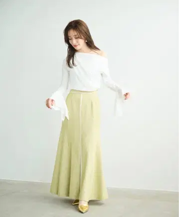 에메인 라인 디자인 믹스 머메이드 스커트