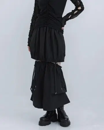 HOUGA STUDIOUS 별주 twins skirt 스커트 롱 기장