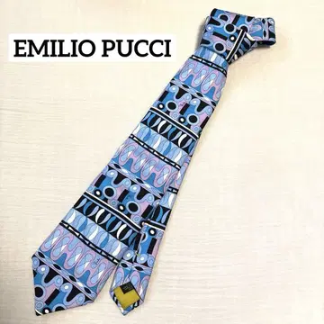 EMILIOPUCCI 에밀리오푸치 넥타이 블루 실크