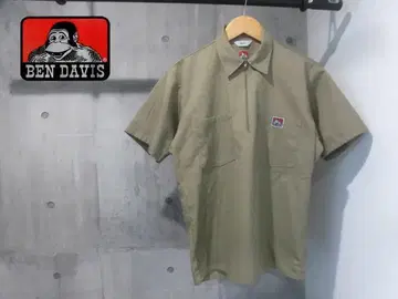 USA제 벤 데이비스 BEN DAVIS 하프 지퍼 워크 셔츠 남성용