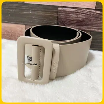 미사용급 택 포함 BOSS 벨트 가죽 SUSAN BELT 6cm 폭