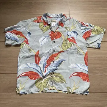 pataloha 오픈 카라 반팔 셔츠 큰 꽃무늬 알로하 셔츠 파타고니아