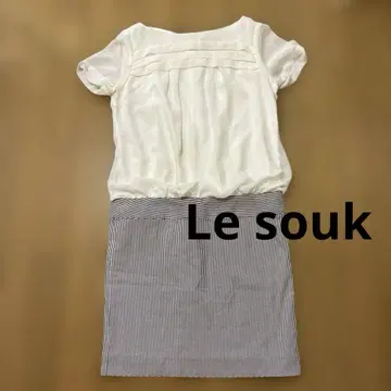 Le souk 반팔 쉬폰 도킹 미니 원피스 36 타이트 스커트
