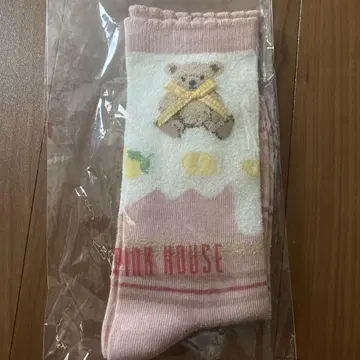 최종 가격 인하, 미사용 새상품, 핑크하우스 곰돌이 양말, 핑크