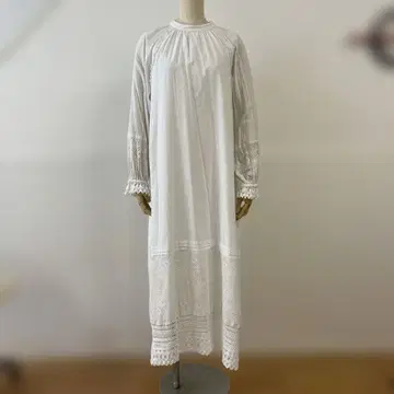 IENA SLOBE 레이스 원피스 롱 화이트 (F)