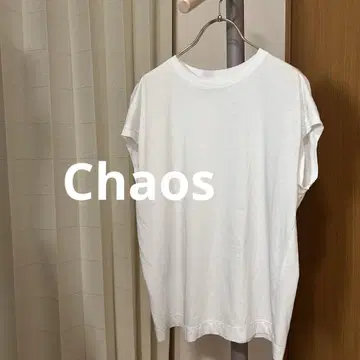 현행 모델 카오스 프렌치 슬리브 심플 티셔츠 티셔츠