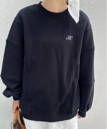 NEW LOGO SWEAT TOP 블랙