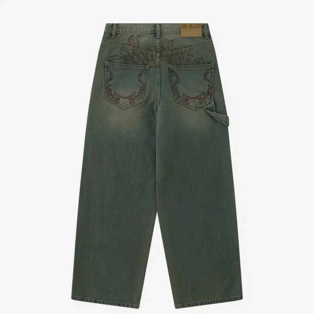 Kashiko Embroied Nonfade Denim Pants