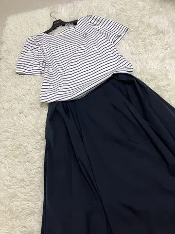 폭시 부티크 최고급 코튼 겹쳐지는 플리츠 skirt 42