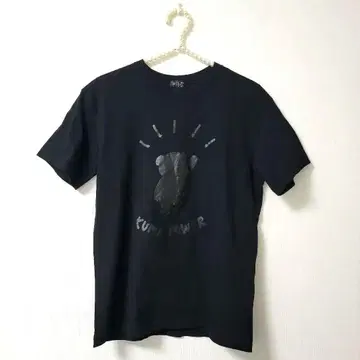 WILD LIFE KUNG POWER L 사이즈 블랙 투어 티셔츠 블랙