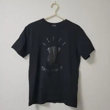 WILD LIFE KUNG POWER L 사이즈 블랙 투어 티셔츠 블랙