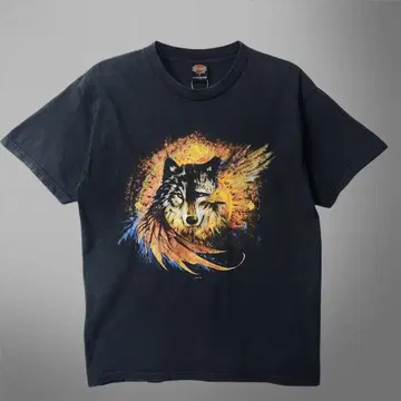 00s HARLEY DAVIDSON 울프 이글 티셔츠 블랙 L