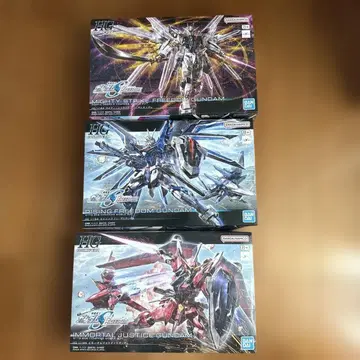 HG 건담 프라모델 3체 세트 1/144