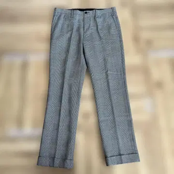 다케오 키쿠치 체크 무늬 슬랙스