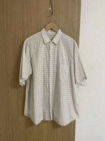 스티븐 앨런 반팔 체크 셔츠