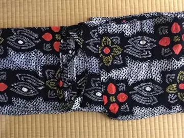 총 유카타 꽃무늬