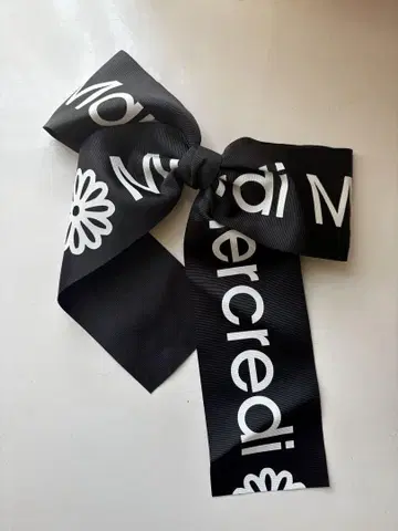 Mardi Mercredi /말디/ 머리핀 /헤어 클립 로고 리본