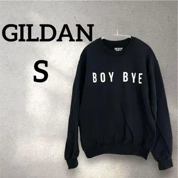 GILDAN [S] 속기모 맨투맨 블랙
