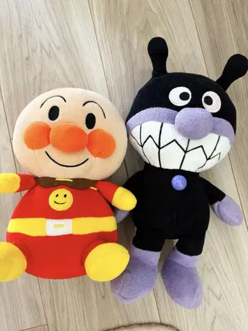 호빵맨 바이킹맨 봉제 인형 세트