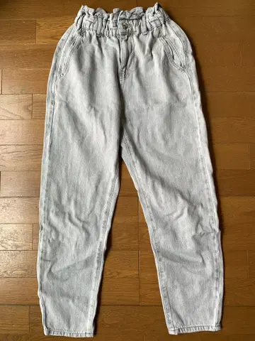 ZARA 자라 페이퍼백 데님 32 라이트 그레이