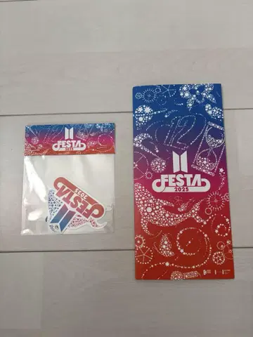 BTS 페스타 FESTA 2025 팜플렛 일본어 스티커 세트