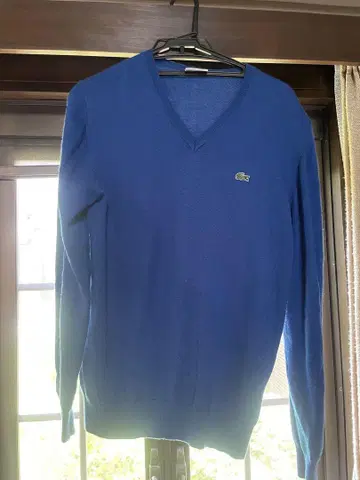 LACOSTE 라코스테 V넥 심플 니트 스웨터 남성용 M