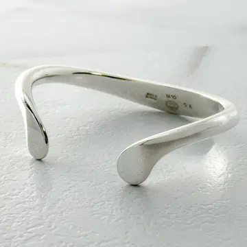 새상품급 GEORG JENSEN 뱅글 9A 실버 925