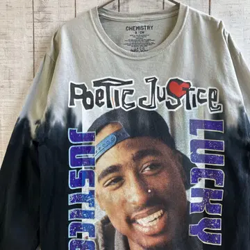 구제 의류 CHEMISTRY 2pac 투팍 긴팔 랩 T 롱 T