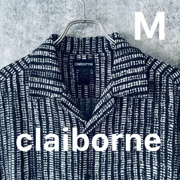 [ claiborne ] 오픈 카라 셔츠 M 블랙 오픈 카라 알로하 셔츠