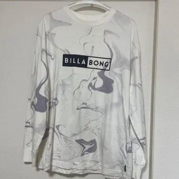 BILLA BONG 마블 무늬 긴팔 티셔츠
