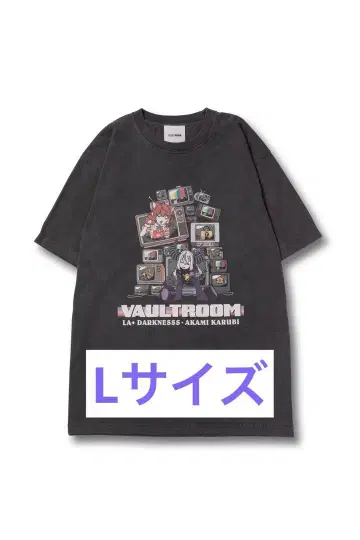 L 사이즈 VR x LAPKARU TEE / CHARCOAL