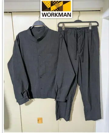WORKMAN 워크맨 샤리테크 강연사 셔츠 팬츠 셋업 M 사이즈