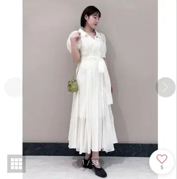 SNIDEL 카슈쿨 원피스 셀포드