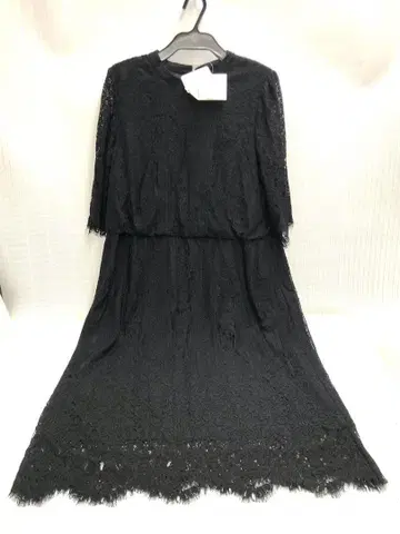 미사용 로즈 티아라 레이스 블랙 컬러 원피스 18671889