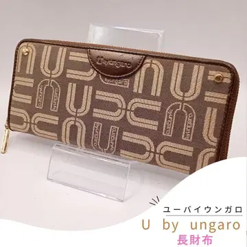 U by Ungaro 유바이웅가로 로고 프린트 장지갑