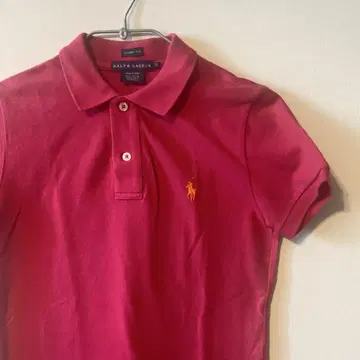 Ralph Lauren 빨간색 반팔 피케 셔츠