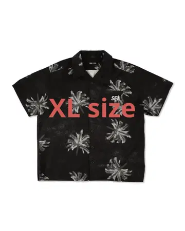 WIND AND SEA 야자수 S/S 셔츠 블랙