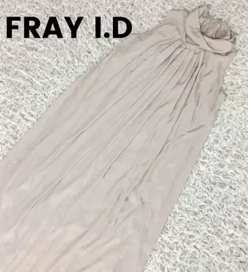 FRAYI.D 개더 맥시 길이 슬리브리스 원피스 포멀